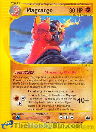 0018 Magcargo Rare Skyridge