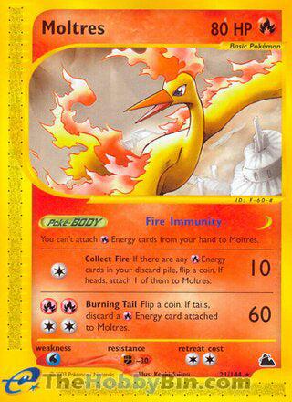 0021 Moltres Rare Skyridge