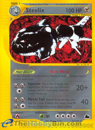 0031 Steelix Rare Skyridge