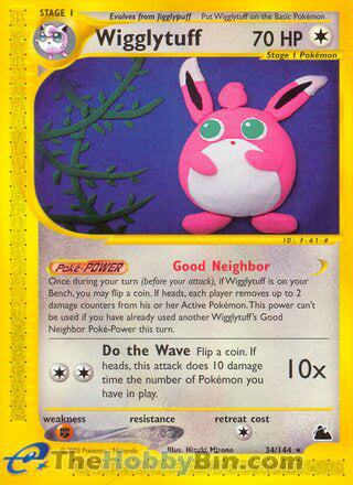 Wigglytuff Skyridge Rare #34/144