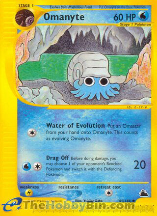 0041 Omanyte Uncommon Skyridge