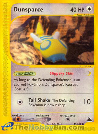 Dunsparce #53/144 Common - Skyridge Pokemon card
