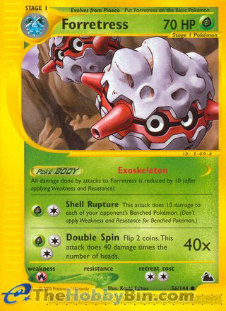 Forretress #56/144 Common - Skyridge Pokemon card