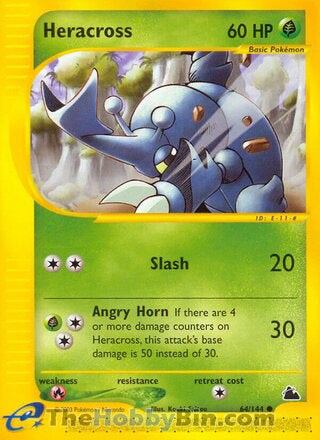 Heracross #64/144 Common - Skyridge Pokemon card