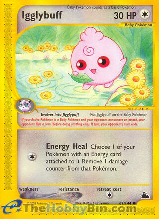 Igglybuff #67/144 Common - Skyridge Pokemon card