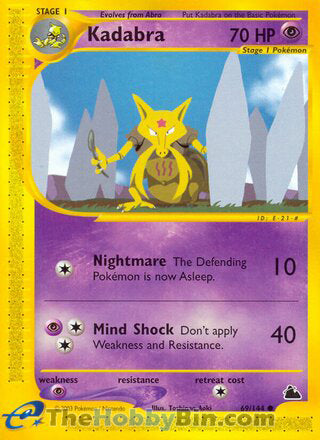 Kadabra #69/144 Common - Skyridge Pokemon card