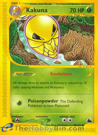 Kakuna #70/144 Common - Skyridge Pokemon card