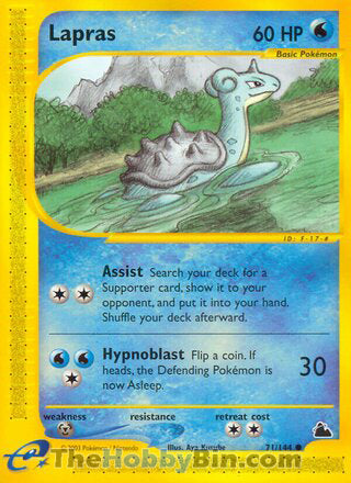 Lapras #71/144 Common - Skyridge Pokemon card