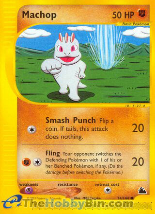 Machop #74/144 Common - Skyridge Pokemon card