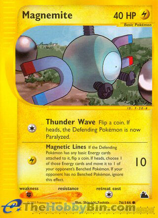 Magnemite #76/144 Common - Skyridge Pokemon card