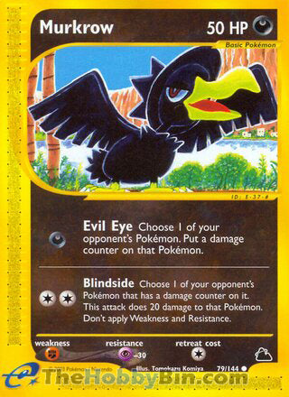 Murkrow #79/144 Common - Skyridge Pokemon card