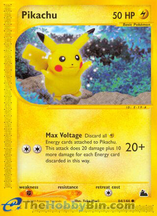 Pikachu Skyridge Common #84/144