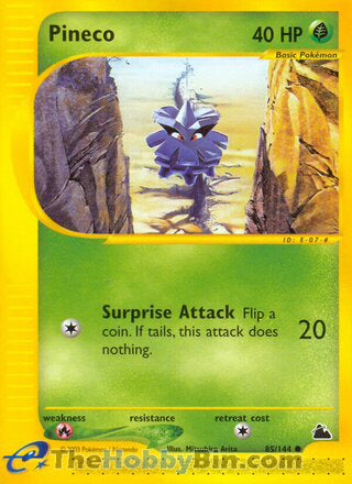 Pineco #85/144 Common - Skyridge Pokemon card