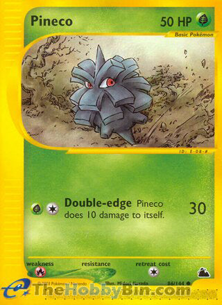 Pineco #86/144 Common - Skyridge Pokemon card