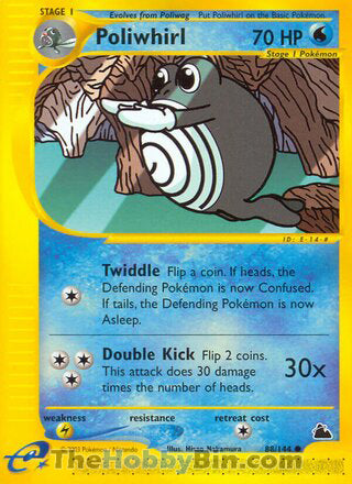 Poliwhirl #88/144 Common - Skyridge Pokemon card