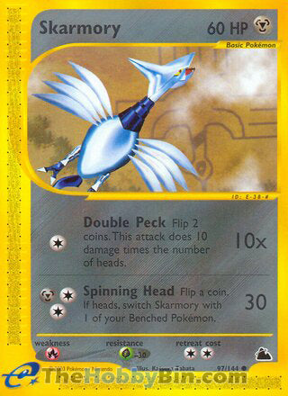 Skarmory #97/144 Common - Skyridge Pokemon card