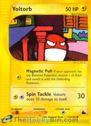 Voltorb #113/144 Common - Skyridge Pokemon card