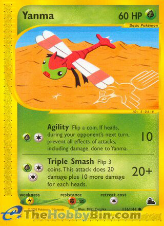 Yanma #116/144 Common - Skyridge Pokemon card