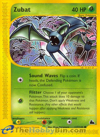 Zubat #117/144 Common - Skyridge Pokemon card