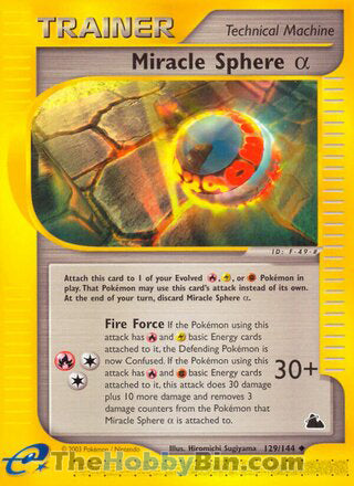 0129 Miracle Sphere Alpha Uncommon Skyridge