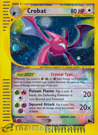 Crobat Skyridge Secret Rare #147/144