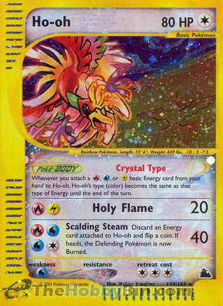 Ho-oh #149/144 Secret Rare - Skyridge Pokemon card