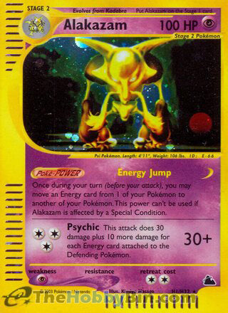 Alakazam Skyridge Holo Rare #H01/H32