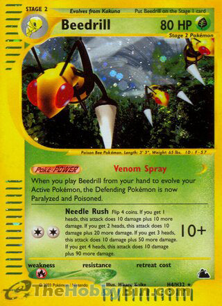 0000H004 Beedrill Holo Rare Skyridge