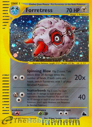 0000H008 Forretress Holo Rare Skyridge