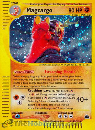 0000H017 Magcargo Holo Rare Skyridge
