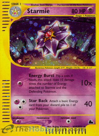 Starmie Skyridge Holo Rare #H28/H32