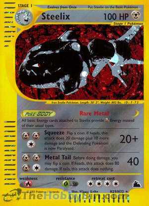 0000H029 Steelix Holo Rare Skyridge