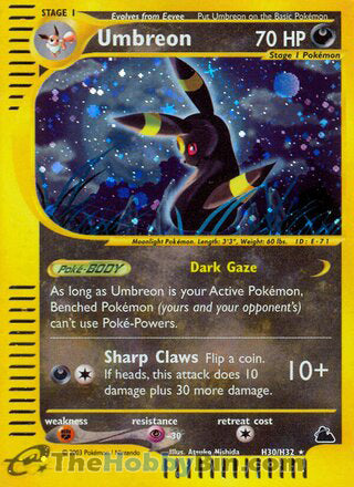 Umbreon Skyridge Holo Rare #H30/H32