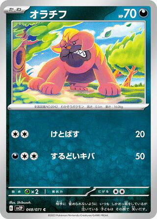 Maschiff #048 Common - Snow Hazard Japanese Pokemon card