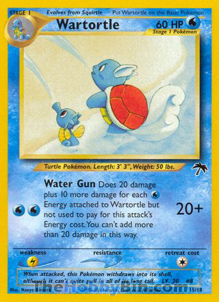 Wartortle #15/18 Promo - Southern Islands Pokemon card