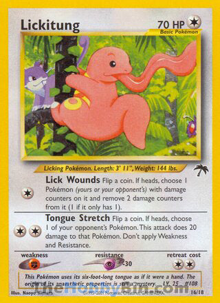 Lickitung Southern Islands Rare #16/18