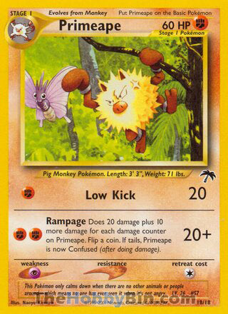 Primeape #18/18 Promo - Southern Islands Pokemon card