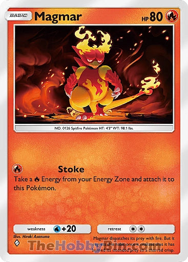 Magmar Space-Time Smackdown One Diamond #023/155