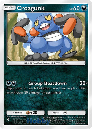 Croagunk Space-Time Smackdown One Diamond #107/155