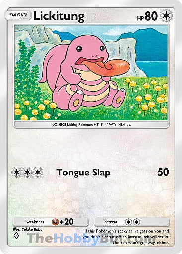 Lickitung Space-Time Smackdown One Diamond #124/155