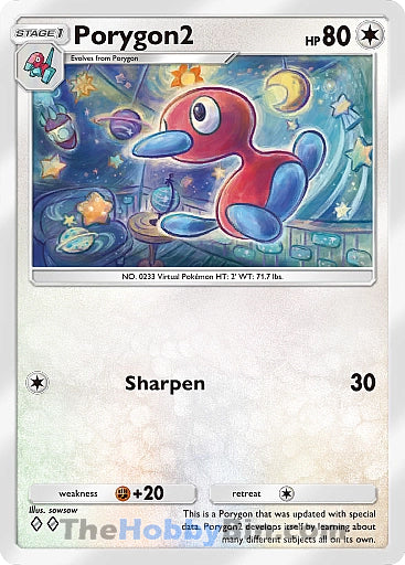 Porygon2 Space-Time Smackdown Two Diamond #128/155