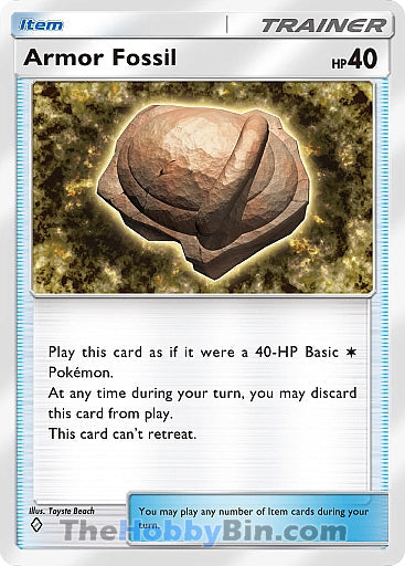 Armor Fossil Space-Time Smackdown One Diamond #145/155