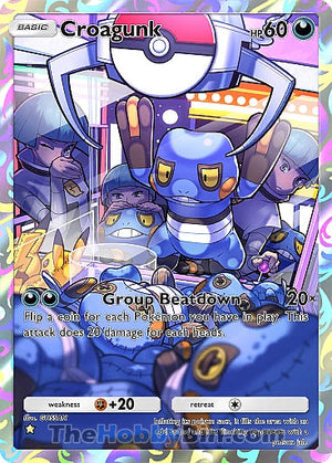 Croagunk Space-Time Smackdown One Star #173/155