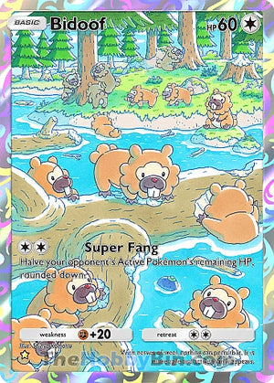 Bidoof Space-Time Smackdown One Star #177/155