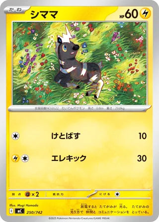 Blitzle #250 Card - Start Deck 100 Battle Collection Japanese Pokemon card