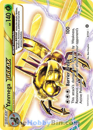 0008 Yanmega BREAK Rare BREAK Steam Siege