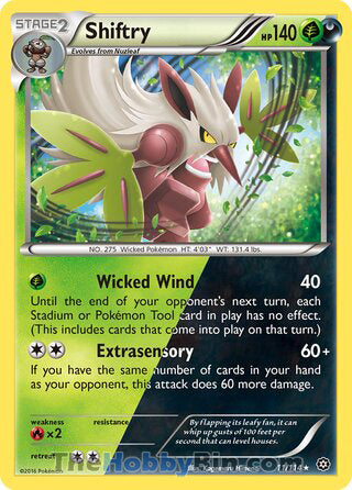 0011 Shiftry Holo Rare Steam Siege