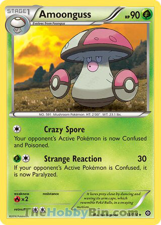 Amoonguss #13/114 Rare - Steam Siege Pokemon card