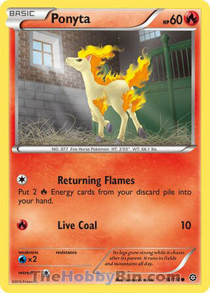 0016 Ponyta Common Steam Siege