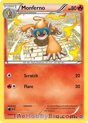 0019 Monferno Uncommon Steam Siege